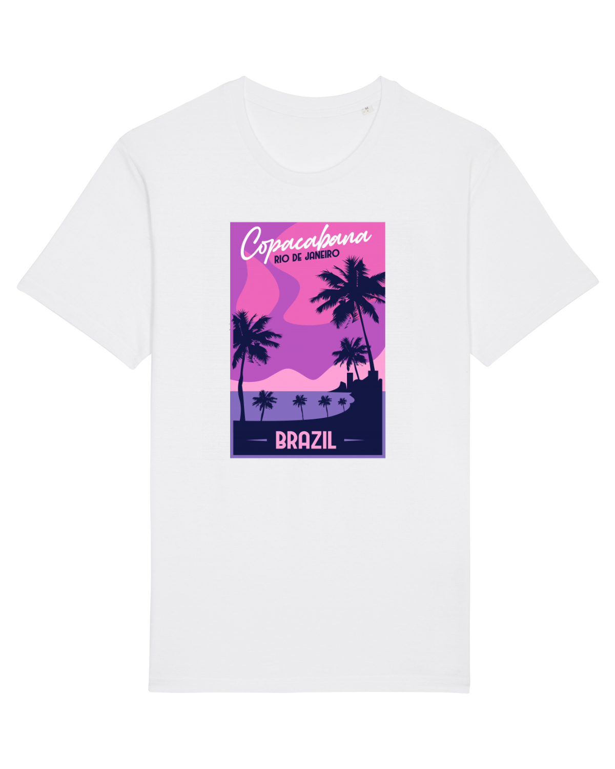 Tricou mânecă scurtă Unisex Rocker White