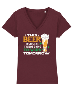 This beer Tricou mânecă scurtă guler V Damă Evoker