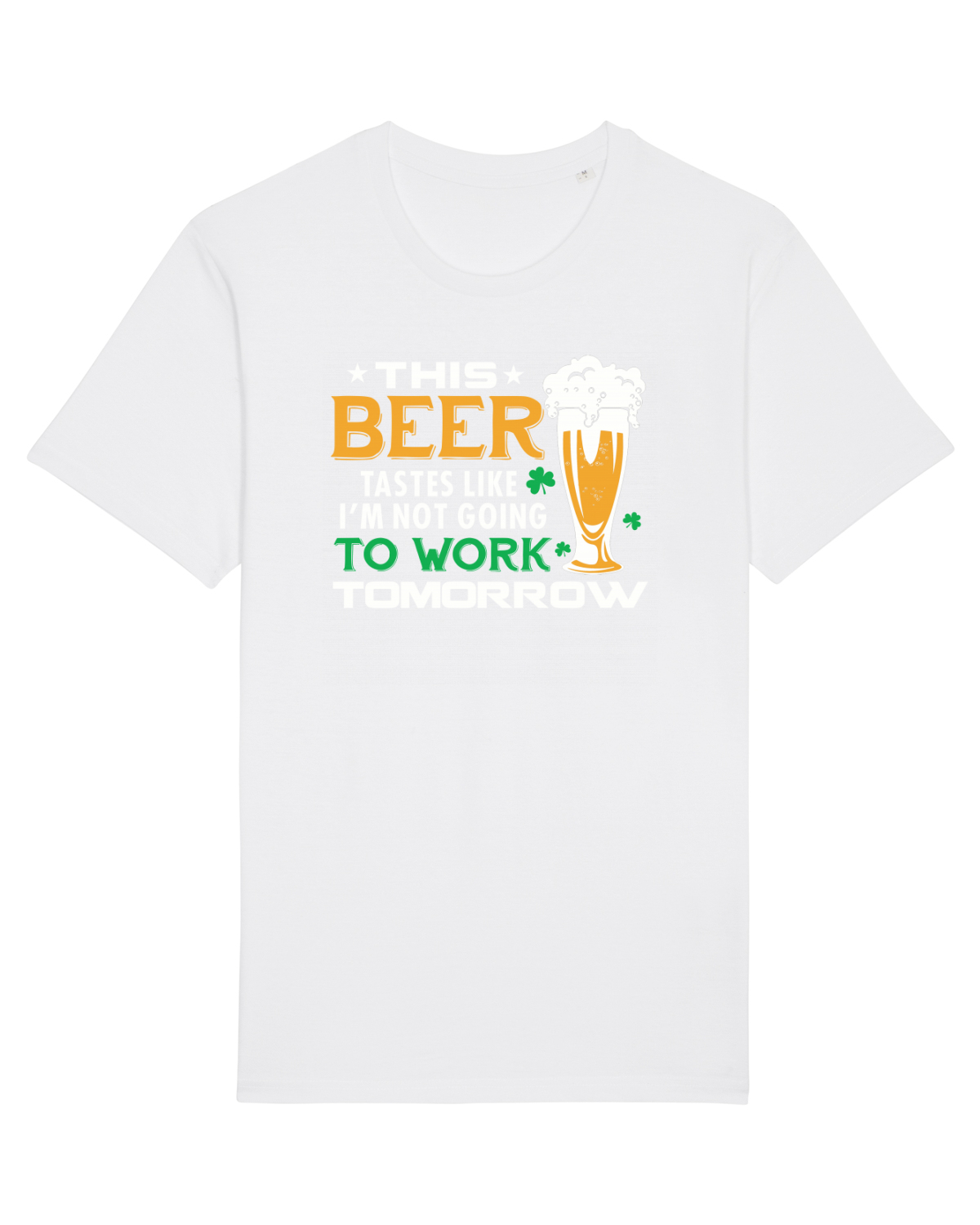 Tricou mânecă scurtă Unisex Rocker White