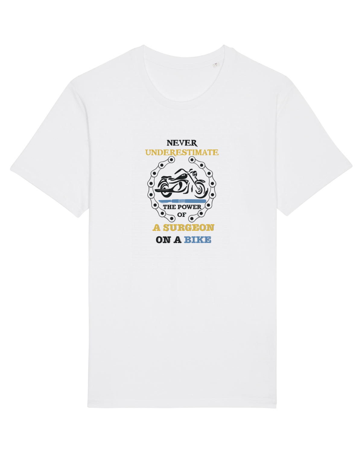 Tricou mânecă scurtă Unisex Rocker White
