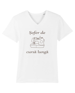 Șofer de cursă lungă Tricou mânecă scurtă guler V Bărbat Presenter
