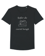 Șofer de cursă lungă - white Tricou mânecă scurtă guler larg Bărbat Skater