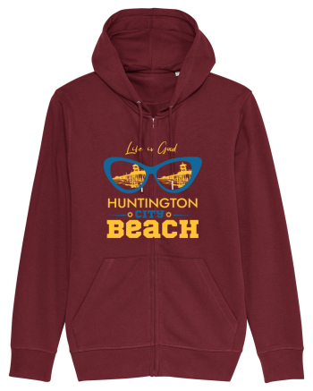Huntington City Beach USA Burgundy