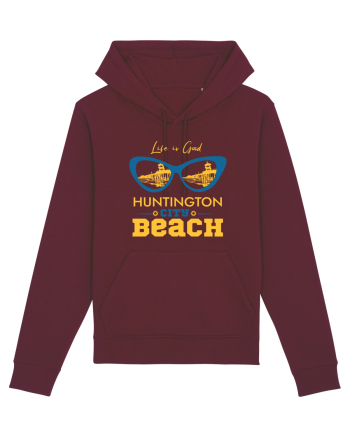 Huntington City Beach USA Burgundy