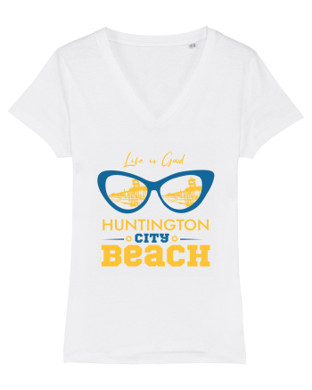 Huntington City Beach USA White