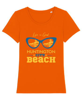 Huntington City Beach USA Bright Orange