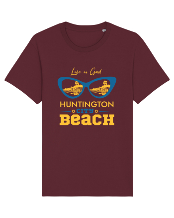 Huntington City Beach USA Burgundy
