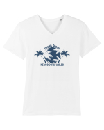 Hyams Beach Australia Tricou mânecă scurtă guler V Bărbat Presenter