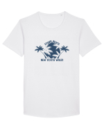 Hyams Beach Australia Tricou mânecă scurtă guler larg Bărbat Skater