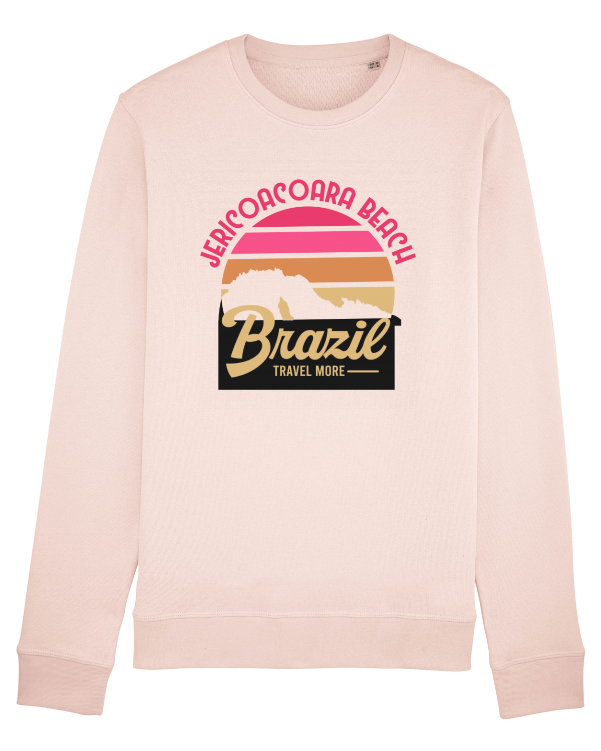 Bluză mânecă lungă Unisex Rise Candy Pink