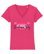 Jimbaran Bay Bali Tricou mânecă scurtă guler V Damă Evoker