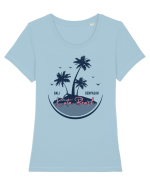 Kuta Beach Bali Tricou mânecă scurtă guler larg fitted Damă Expresser
