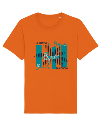 La Concha Beach Spain Bright Orange