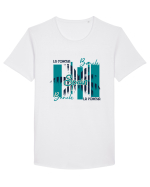 La Concha Beach Spain Tricou mânecă scurtă guler larg Bărbat Skater