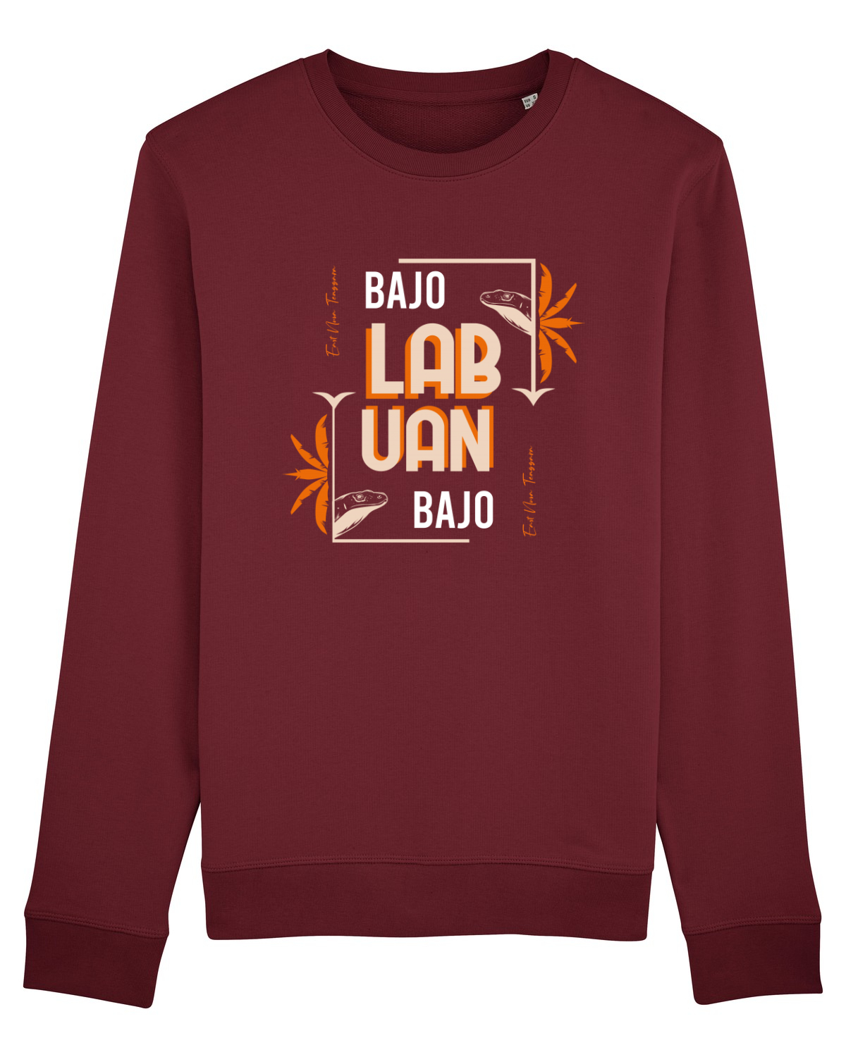 Bluză mânecă lungă Unisex Rise Burgundy