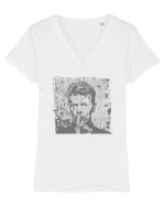 David Bowie 1 Tricou mânecă scurtă guler V Damă Evoker
