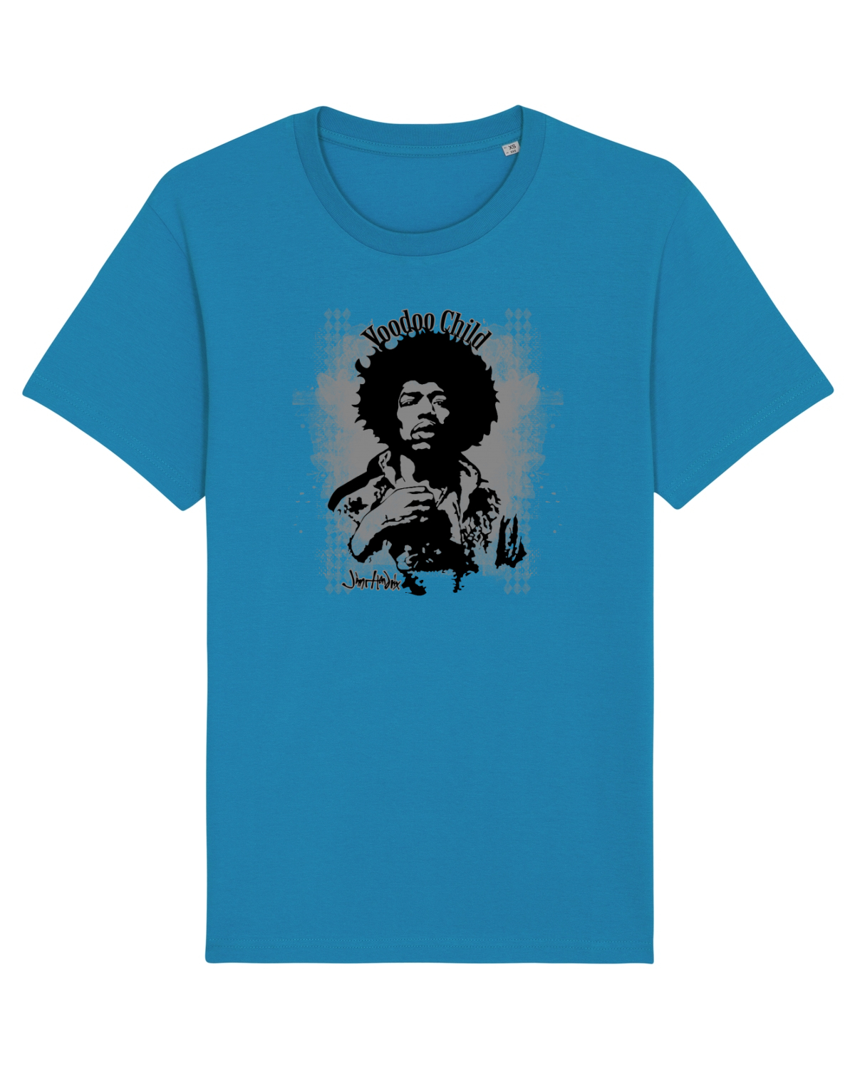 Tricou mânecă scurtă Unisex Rocker Azur
