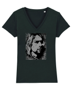 Kurt Cobain - Nirvana  - Come as you are Tricou mânecă scurtă guler V Damă Evoker