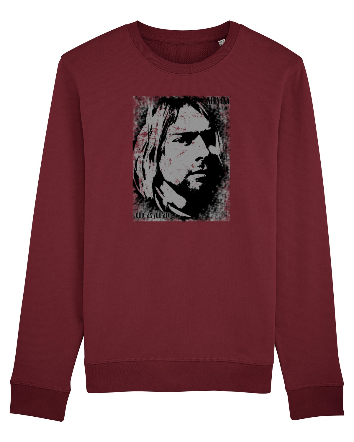 Bluză mânecă lungă Unisex Rise Burgundy