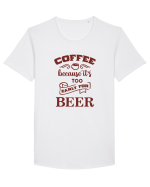 Coffee or Beer? Tricou mânecă scurtă guler larg Bărbat Skater