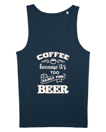 Coffee or Beer? - white Navy