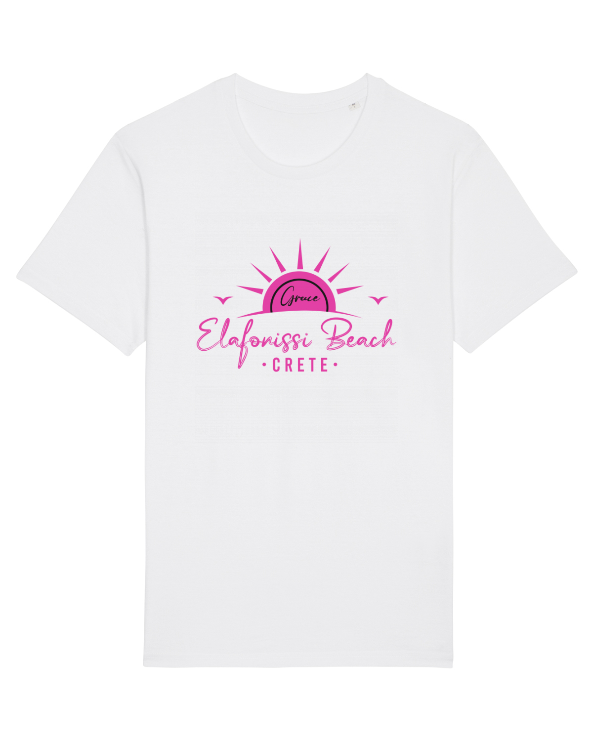 Tricou mânecă scurtă Unisex Rocker White