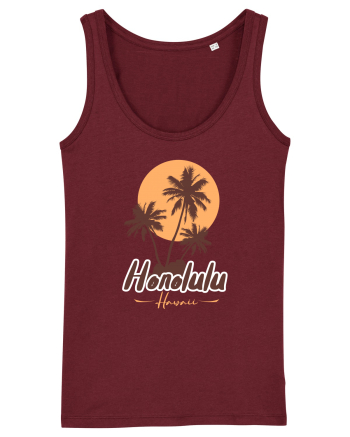 Honolulu Hawaii Burgundy