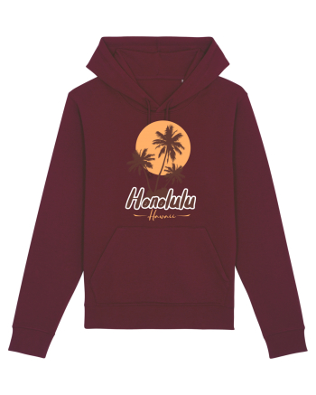 Honolulu Hawaii Burgundy