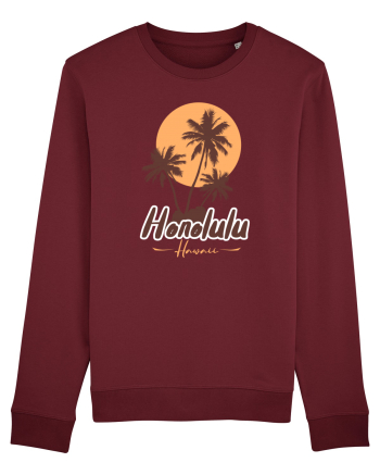 Honolulu Hawaii Burgundy