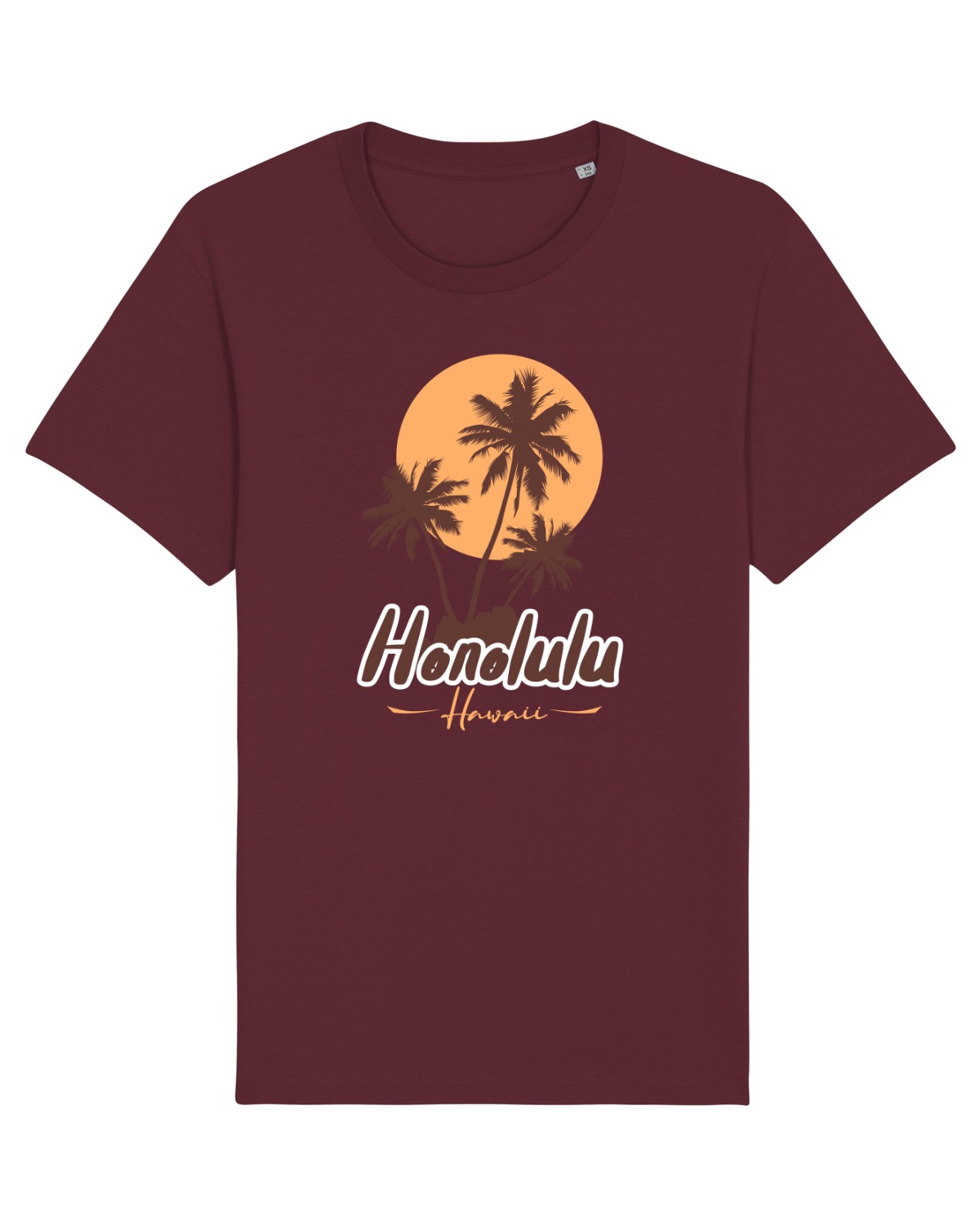 Tricou mânecă scurtă Unisex Rocker Burgundy