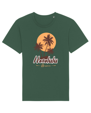 Honolulu Hawaii Bottle Green