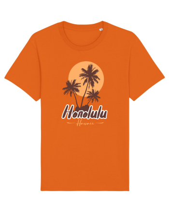Honolulu Hawaii Bright Orange
