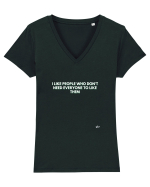 351 Tricou mânecă scurtă guler V Damă Evoker
