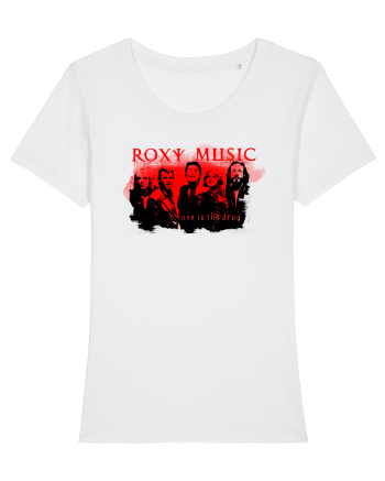  Roxy Music Band - Love is the Drug White