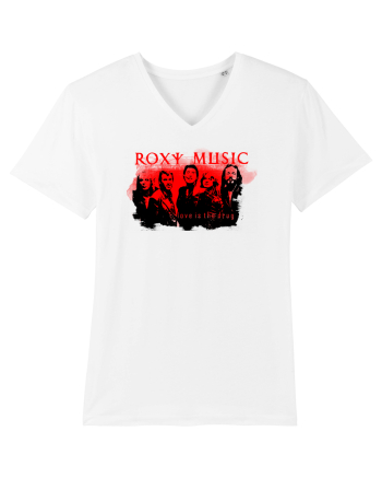  Roxy Music Band - Love is the Drug White