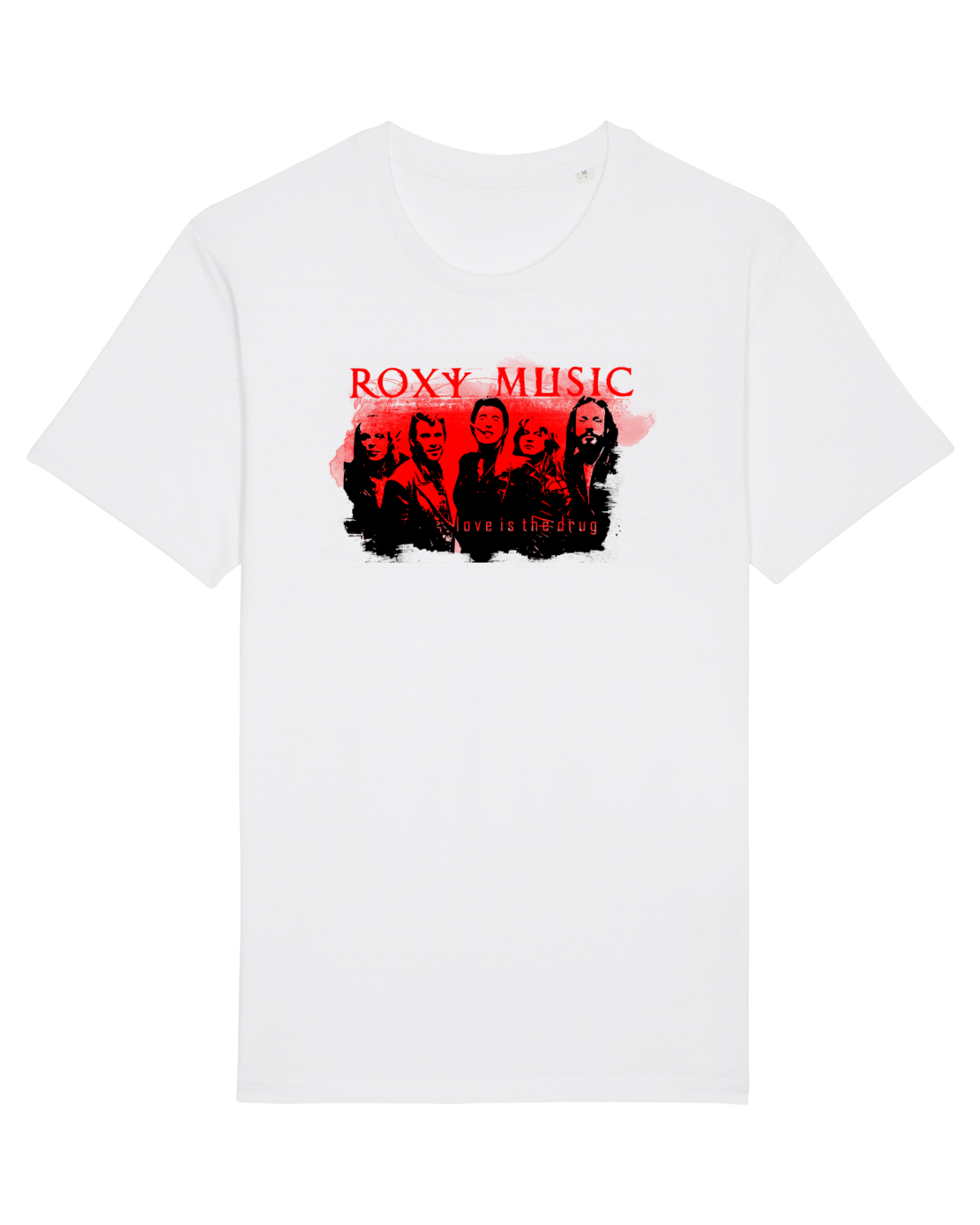 Tricou mânecă scurtă Unisex Rocker White