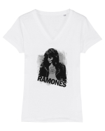 RAMONES Tricou mânecă scurtă guler V Damă Evoker