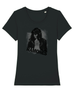 RAMONES Tricou mânecă scurtă guler larg fitted Damă Expresser