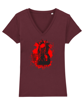 MOTLEY CRUE - NIKKI SIXX 1 Burgundy