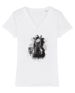 MOTLEY CRUE - NIKKI SIXX 2 Tricou mânecă scurtă guler V Damă Evoker