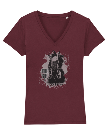 MOTLEY CRUE - NIKKI SIXX 2 Burgundy