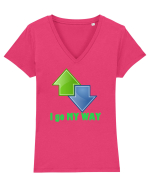 My way Tricou mânecă scurtă guler V Damă Evoker