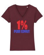Pure genius Tricou mânecă scurtă guler V Damă Evoker