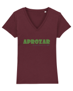 Aprozar Tricou mânecă scurtă guler V Damă Evoker