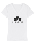În ploaie Tricou mânecă scurtă guler V Damă Evoker