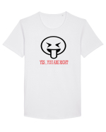 Right you are Tricou mânecă scurtă guler larg Bărbat Skater