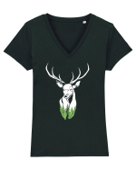 Wild life Tricou mânecă scurtă guler V Damă Evoker