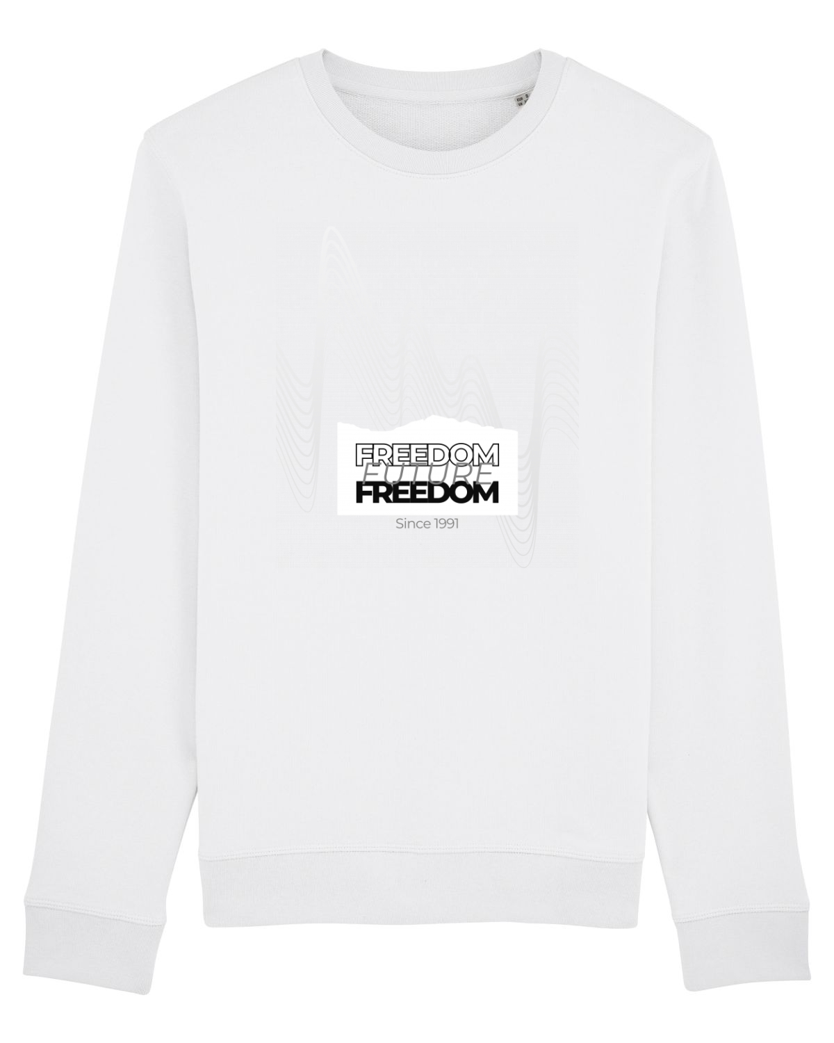 Bluză mânecă lungă Unisex Rise White