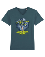 Pentru montaniarzi - Man vs mountain - Bucura Tricou mânecă scurtă guler V Bărbat Presenter