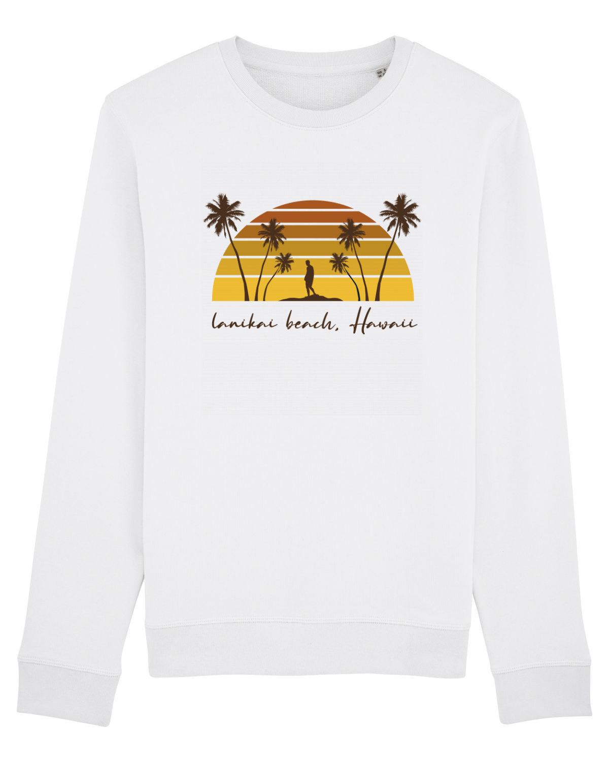 Bluză mânecă lungă Unisex Rise White